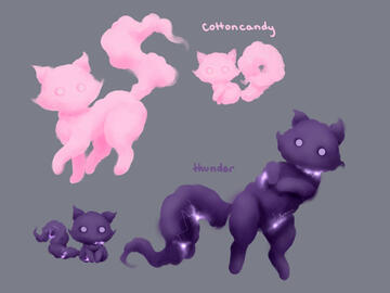 Cloudkittens concept art pt1